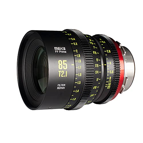 MEKE 85mm T2.1 Full Frame Manual Focus Cinema Lens for Arri PL-Mount Cinema Cameras