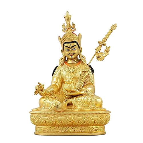 Statue de lotus Bouddha ZXQUEGF en résine ornement de style religieux pour autel de 21cm