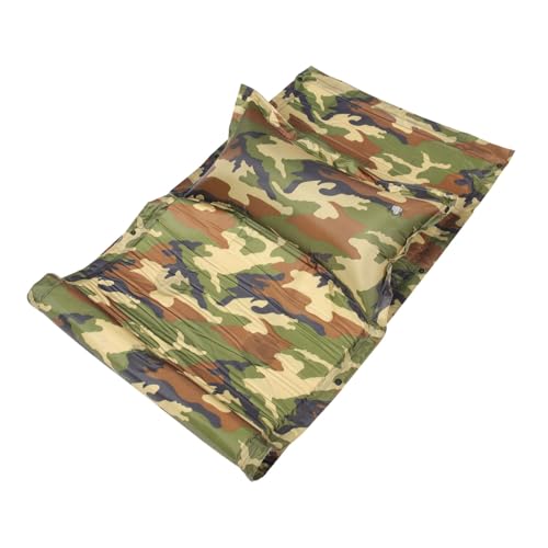 YARNOW colchón Hinchable colchón Inflable colchão campismo Asiento Lámpara de Cabeza Neto colchoneta Inflable para Acampar colchoneta para Acampar Poliéster Recubierto de PVC Army Green