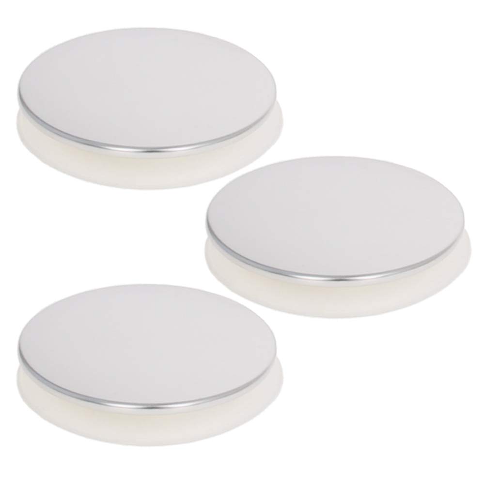 MroMax 3Pcs Basin Sink Click Plastic 35mm Diameter Pop Up Push Button Drain Stopper for Bathroom Kitchen White