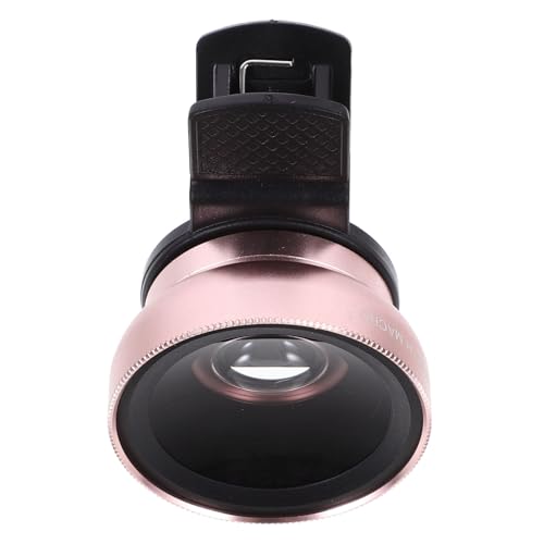 Angoily Camera Lens Cell Phone Mobile Phones Smart Phone Clip on Phones Lens Phone Lens with Clip Smartphones Lens Phone Lens with Clamp Aluminum Alloy Multifunction Wide-angle Lens
