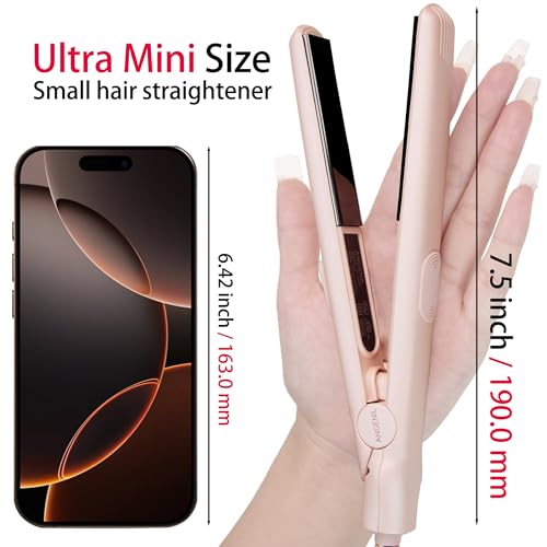 Image of 2in1 Ceramic Hair Straightening Brush, Hair Straightener for Woman, Electric Hair Brush Straightener Comb for Smooth, Silky Hair - Straightener Brush with 30s Heating, 5 Heat Settings