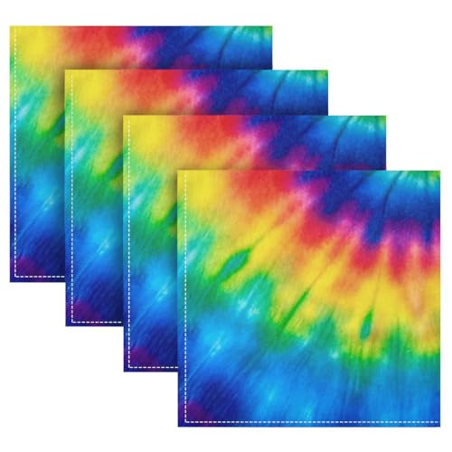 Servilletas de Tela Tie Dye Qilmy Set de 4 miniatura 5