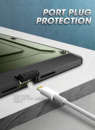 Image of SUPCASE Designed for iPad 10.2 2019 Case, [Unicorn Beetle Pro Series] with Built-in Screen Protector and Dual Layer Full Body Rugged Protective Case for iPad 7th Generation (Green)