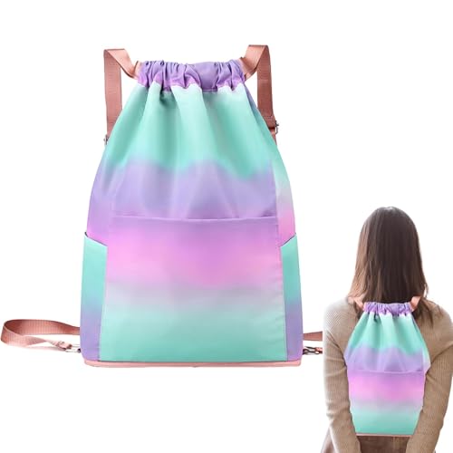 Sac à dos pliable en nylon pour voyage quotidien et fitness de grande capacité imperméable