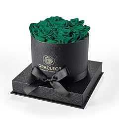 Green Roses in Black Box