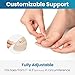 Kimihome Toe Straighteners – 2-Pair Toe Aligners Gently Realign Crooked, Overlapping & Hammer Toes, Flexible Design for All-Day Comfort & Discreet Wear