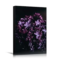 Canvas Wall Art Purple Petal Close Up Bedroom Close Up Colorful Floral Multicolor Petal Photography Romantics - 12x18 inches