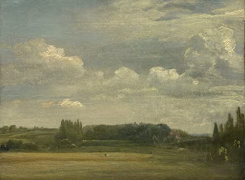 Toile Vue commune d'East Bergholt par John Constable, reproduction d'art chic