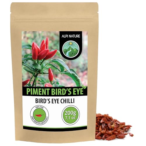 Alpi Nature Piment Bird's Eye Entiers 200g, Piment Oiseau, Piments Birds Eye Chili