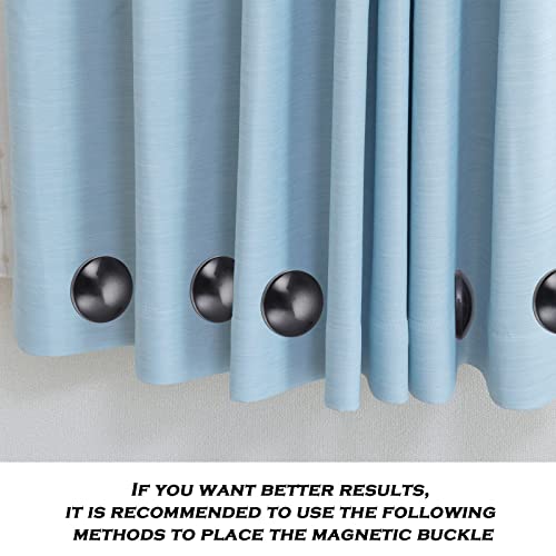 Jetec Magnetic Curtain Weights, Plastic Covered Heavy Duty No Sew Shower Curtain Magnets, Avoid Blowing Around, Work For Drapery, Tablecloth, Flag, Outdoor Curtain Liner thumb #5
