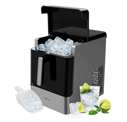 Cecotec Chillin' Ice 2300 Machine à glaçons 23 kg/24 h, réservoir de glace 1,8 kg, réservoir d'eau 2 L, compresseur avec refroidissement par air, cubes...