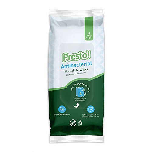 Amazon-merk - Presto! Biologisch afbreekbare antibacteriële multifunctionele doekjes voor huishoudelijk gebruik… - Image 3