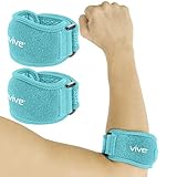 Mezcla transpirable sin látex: construido con una mezcla de neopreno ligero y transpirable para permanecer fresco y seco durante todo el día para una comodidad excepcional. La codera estilo pulsera también está forrada con un material antideslizante para evitar resbalones o amontonamientos durante el ejercicio o la actividad diaria.