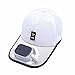 Berretto da Baseball Ventilatore Solare, Raffreddamento Doppia Ricarica USB Solare, Taglia Unica, velocità del Vento Regolabile Ventilazione Cappello da Viaggio Sportivo con Protezione Solare