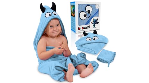 Toalla Bebe con Capucha - Capa de Baño Bebe - Albornoz Bebes talla 0 a 4 años - Regalos para Recien Nacidos Originales - Unisex de Niño y Niña - Toallas Niños Piscina y Playa - Toalla Niño Baño