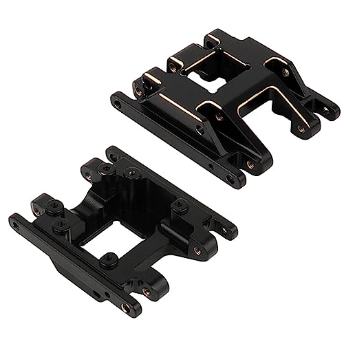 RZXYLRC TRX4M Brass Black Coating Skid Plate Transmission Mount for 1/18 TRX-4M RC Crawler Car K10 High Trail F150 Bronco Defender Metal Upgrade Parts - Thumbnail 4