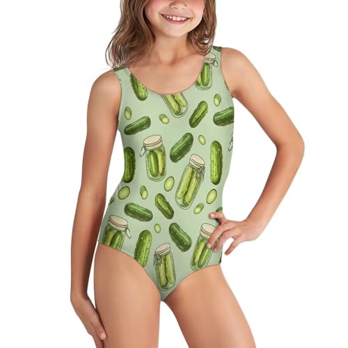 Image of Girls One-Piece Swimsuit for Swimming Lessons Beach Volleyball Pool Party Outdoor Training Quick Dry