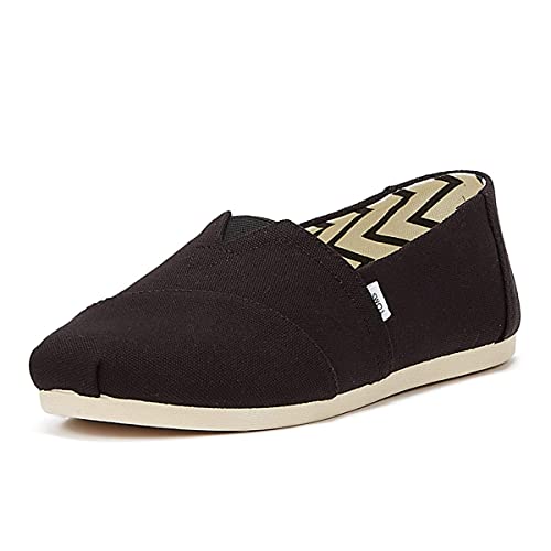 TOMS Alpargata Cotton Canvas Womens Black Espadrilles-UK 5 / EU 37.5