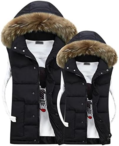 HLDETH Winter Down Vest Men Slim Thick Warm Sleeveless Jacket Mmen Vest Waistcoat Bodywarmer Clothes (Color : B, Size : XXX-Large Code)