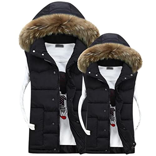 Hldeth Winter Down Vest Men Slim Thick Warm Sleeveless Jacket Mmen Vest Waistcoat Bodywarmer Clothes (Color : B, Size : Xxx-Large Code) #TOP9