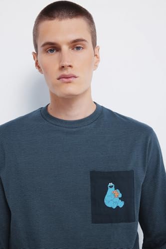 Pyjama en coton homme à rayures Springfield Cookie Monster - 2