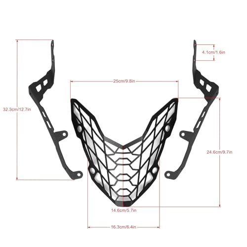 Calandre de phare de moto CB 500 X cache optique de protection 2019-2023 - 3