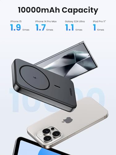 UGREEN Magnetic Wireless モバイルバッテリー PB561 ブラック の商品画像 4