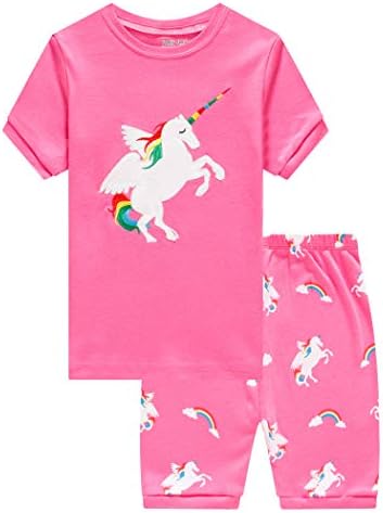 Family FeelingGiraffe Little Girls' Short Pajamas 100% Cotton Clothes