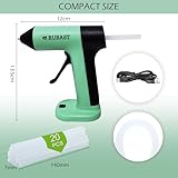 RUBAST 4V Glue Gun, Hot Glue Gun Cordless with Rapid 30s Preheat, Auto Shut-Off, Anti-drip Nozzle, and 20 Premium Glue Sticks, 2000mAh Type-C Rechargeable, Mini Glue Gun for Crafting - Image 2