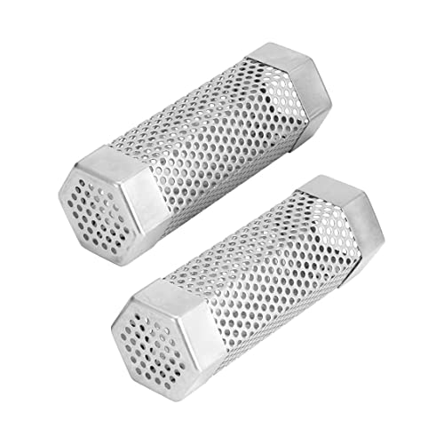 Wresetly 2 unids ahumador tubo 6 ahumadores tubo para, accesorios inoxidables para barbacoas de carbón - imagen 5