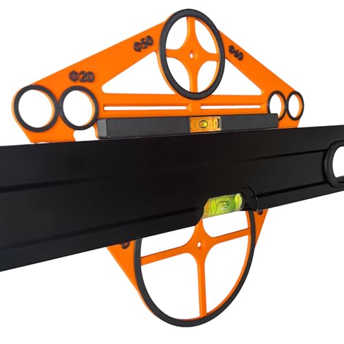 Schablone für Fliesenloch, Schablone für Geberit Vorwandsystem, Gestell, Nivellierwerkzeug KartonGips, Mini-wessewaage