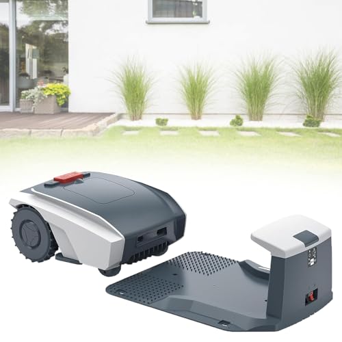 Eastnmythet Automatic Robot Lawnmower 0.4 Acre, GPS Path Planning Robot Lawn Mower with Boundary Wire, 20-55 mm Cutting Height, 19cm Cutting Width