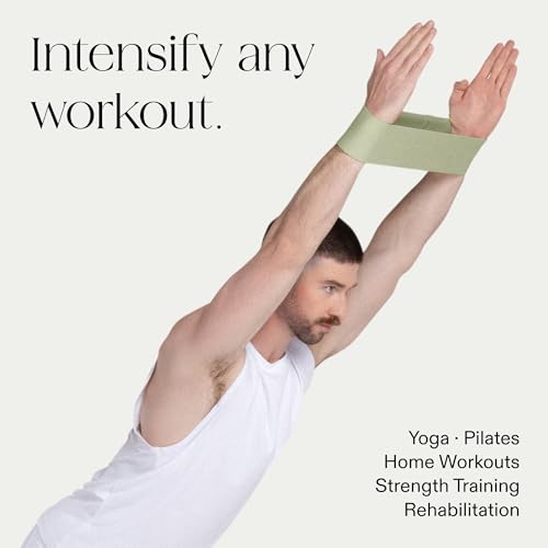 Image of Bala Bands Resistance Bands, Non-Slip Fabric Exercise Bands | Non-Slip Ankle, Legs, Glutes & Booty Bands, Women & Men - Loop Workout Bands for Yoga, Pilates & Strength Training