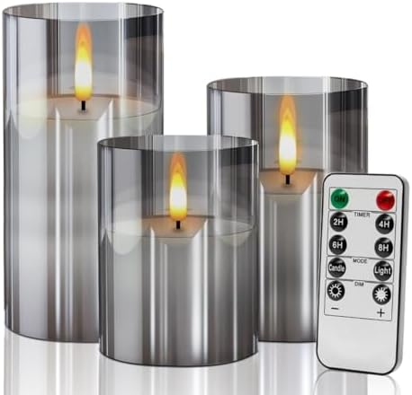 Candele Coniche Batteria Candele LED Affusolate Con Telecomando - Confezione Da 10 Con Timer Per Decorazione Casa E Feste Candele Decorative - Foto 4