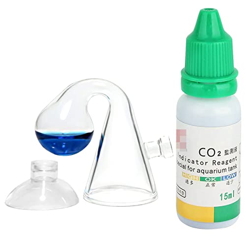Yagote Co2 Drop Checker, Quickest Most Accurate Easiest to Use Glass Co2 Drop Checker for Aquarium...