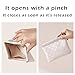 HIGH FIT Leather Pocket Cosmetic Bag for Purse,Coin Purse Lipstick Cosmetic Accessories Organizer, Travel Kit Storage Pouch,Waterproof Portable No Zipper Self-closing Small Makeup Pouch for Women