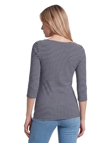 TOM TAILOR Damen Longsleeve mit Herz-Stickerei auf der Brust – Ansicht 2
