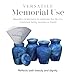 Eternal Harmony Small Keepsake Urn 4-Pack, Male & Female Mini Keepsake Urns for Human Ashes with Elegant Finishes, Secure Seal & Velvet Bag, Small Urns for Ashes Up to 3 Cubic Inches (Blue Milo)