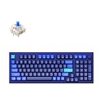 Keychron Q5 Wired Custom Mechanical Keyboard Knob Version, 96% Layout QMK/VIA Programmable Macro with Hot-swappable Gateron G Pro Blue Switch Double Gasket Compatible with Mac Windows Linux (Blue)