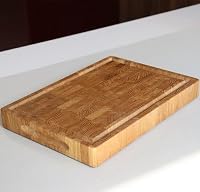 B4K® Schneidebrett aus Eiche Stirnholz 35 × 25 × 4 cm – Ansicht 3