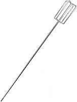 Vista 1 de Agitador/mezclador de taladro de acero inoxidable - Herramienta de cerveza casera con accionamiento hexagonal de 1/4 pulgadas (resistente)