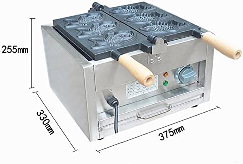 Generic Commercial Use Nonstick 110v 220v Electric 3-cavity 180° Opening Taiyaki Fish Waffle Maker