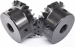 LITAO-XIE, 2PCS 1:1 Bevel Gear 1.5 Modulus 16 20 25 30 Teeth With Inner Hole 90 Degree Drive Commutation Steel Gears Screw Hole M5 (Color : 1.5M, Size : 30 Teeth 16mm Hole)