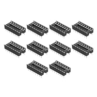 QUARKZMAN 20 Stück DIP IC-Chip-Sockeladapter, 2,54 mm Raster 16 Pin Löten Flachschaltungschip