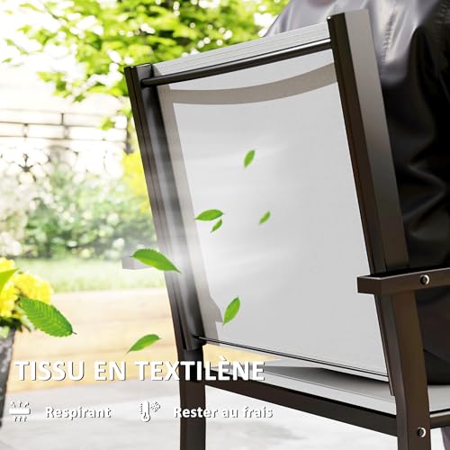 Chaises de jardin empilables robustes pour éviter l'encombrement