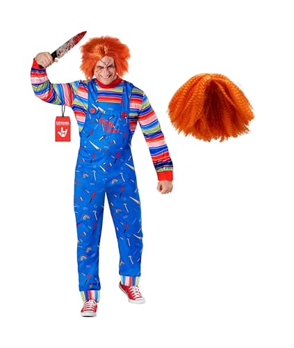 Morph Déguisement Poupée Possédée, Déguisement Film D'horreur Adulte, Costume Halloween Homme Horreur, Deguisement Halloween Adulte XL