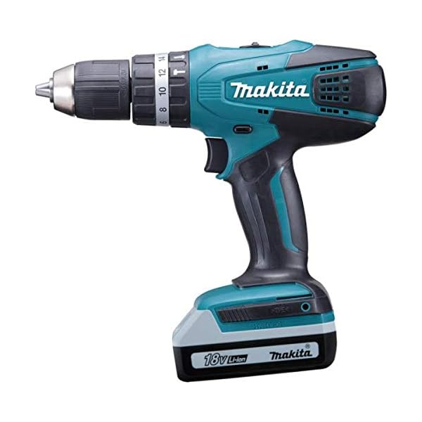 Makita DF457DWE Akku-Bohrschrauber, 18 V, Schwarz, Blau, Size – Bild 5