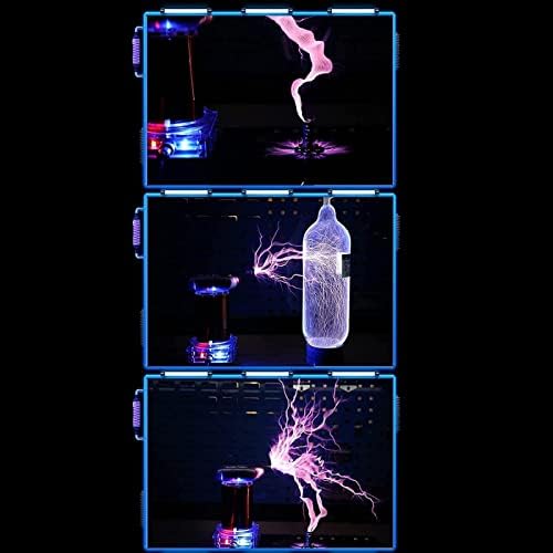 KYCSS-PP Electric Arc Music Tesla Coil, Large Music Tesla Coil Induction Arc Tesla Coil Plasma Speaker Diy Kit Wireless Transmission Experiment Model Toy Desktop Science Kit (Color : Multi-colored)