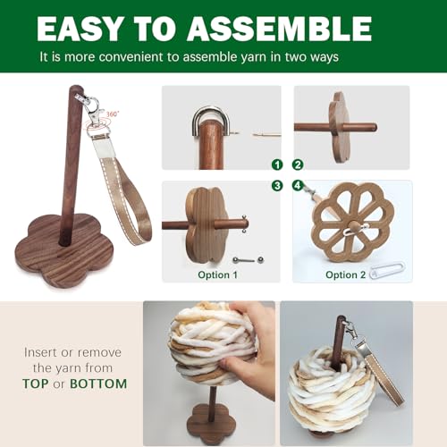 Suporte de fio de pulso, suporte de bola de fio de pulso portátil com alça transversal organizador d